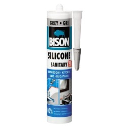 Silicon Sanitar Bison, Gri, 280 ml, Etanseizant Siliconic, Silicon Etanseizant, Etanseizant Siliconic Sanitar, Etanseizant Sanitar, Silicon Etanseizant Sanitar, Silicon Tehnic, Tub Silicon Sanitar, Tub Silicon Etanseizant, Silicon Sanitar Baie