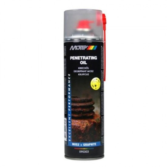Solutie Antirugina Motip Penetrating Oil, 500 ml, Ulei Mineral Degripant, Solutie pentru Indepartarea Ruginii, Solutii Antirugina, Solutie Speciala pentru Eliminarea Ruginii, Ulei Mineral Antirugina