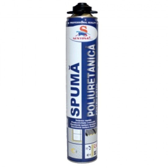 Spuma Poliuretanica pentru Pistol Sentosa,  750 ml, Materiale Constructii, Spuma pentru Constructii, Produse Constructii Sentosa, Spuma Poliuretanica Alba, Spuma pentru Pistol,  Spuma Izolatoare, Spuma Poliuretanica Izolatii, Spuma pentru Izolatii