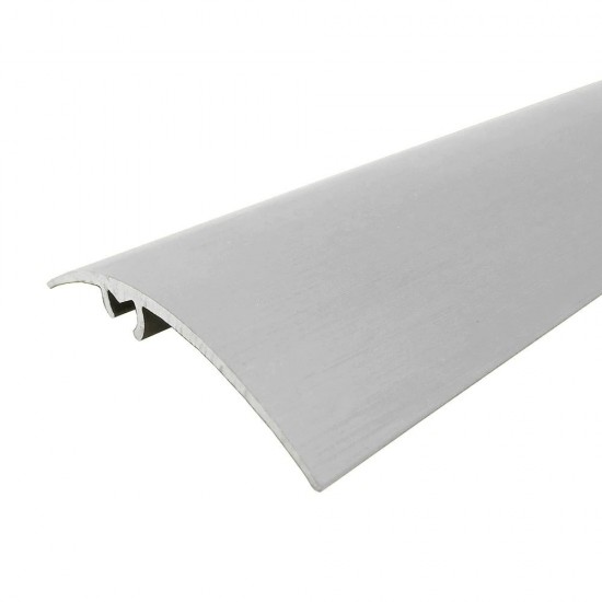Profil de Trecere cu Functie Dubla cu Surub Ascuns, Aluminiu, 50 mm x 0.9 m, Culoare Frasin Gri, Profil Trecere, Profil Trecere Gresie, Profil Trecere Parchet