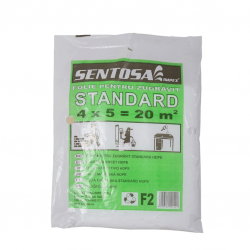 Folie Protectie F2, Sentosa, 6 Microni, 4x5 m, Folie Protectie Impotriva Stropilor de Vopsea, Folii de Protectie Suprafete, Folie de Protectie Mobila, Folie de Protectie Mobilier, Folie de Protectie pentru Zugravit