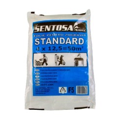 Folie Protectie F5, Sentosa, 6 Microni, 4x12.5 m, Folie Protectie Impotriva Stropilor de Vopsea, Folii de Protectie Suprafete, Folie de Protectie Mobila, Folie de Protectie Mobilier, Folie de Protectie pentru Zugravit 