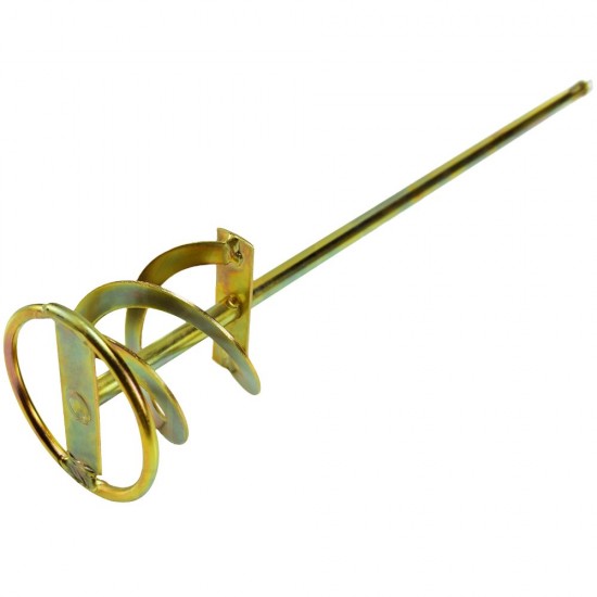 Mixer Elicoidal Zincat, 80x400 mm, Prindere SDS, pentru Vopsele Ipsos Adezivi sau Mortar, Mixer Constructii, Mixer Vopsele, Mixere Vopsele, Mixer Ipsos, Mixere Ipsos, Mixere Mortar, Mixer Mortar, Amestecator Vopsea