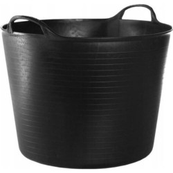 Galeata Flexibila, Capacitate 27 L, Culoare Negru,  Galeata Flexibila Neagra, Galeata pentru Transport, Galeata cu Maner, Galeata Transport 27L, Galeata pentru Constructii