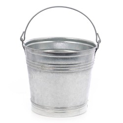 Galeata Zincata, Capacitate 10 L,  Galeata din Metal, Galeata pentru Fantana, Galeata cu Maner, Accesorii Casa, Galeata Apa 10L, Galeata Zincata Uz Casnic, Galeata pentru Constructii