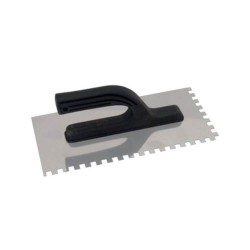Gletiera cu Dinti Inox Sentosa G12 Z6, 270x128 mm, Sentosa Gletiera cu Dinti pentru Tencuit, Gletiere Zimtate, Gletiera cu Dinti pentru Gresie si Faianta, Gletiere Zimtate pentru Zugravit, Unelte de Zugravit, Unelte Zidarie si Tencuit
