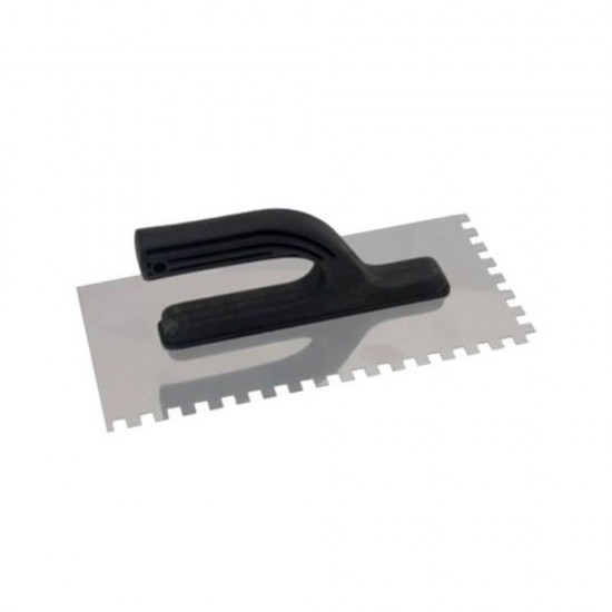 Gletiera cu Dinti Inox Sentosa G13 Z8, 270x128 mm, Sentosa Gletiera cu Dinti pentru Tencuit, Gletiere Zimtate, Gletiera cu Dinti pentru Gresie si Faianta, Gletiere Zimtate pentru Zugravit, Unelte de Zugravit, Unelte Zidarie si Tencuit