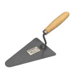 Mistrie M05 Otel, Maner din Lemn, 190 mm, Mistrie Otel, Mistrie Maner Lemn, Mistrie 190 mm, Mistrie Clasica, Mistrie Standard, Mistrie Triunghiulara, Mistrie Zidarie, Unelte pentru Tencuit, Unelte pentru Vopsit si Tencuit, Mistrie Tencuit