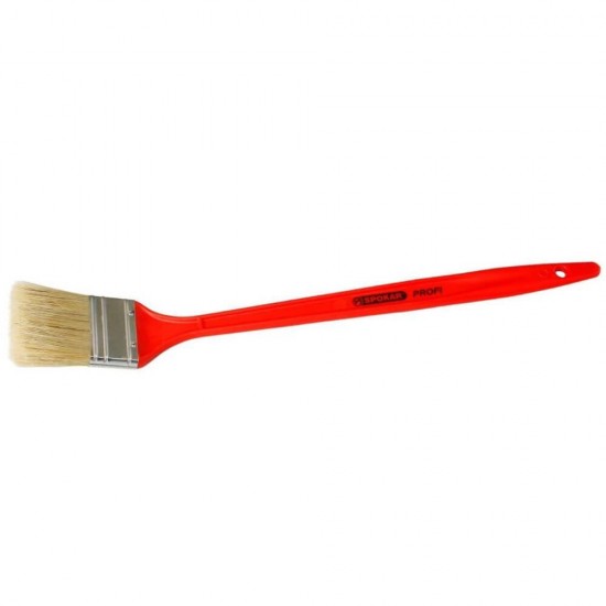 Pensula Profesionala, 25 mm, Par Natural 100%, Rosie, pentru Locuri Greu Accesibile, Unelte Vopsit, Pensule de Zugravit Peretii, Pensule Profesionale din Par Natural, Pensula cu Fir Natural, Unelte de Zugravit, Pensule pentru Vopsit din Fire Naturale