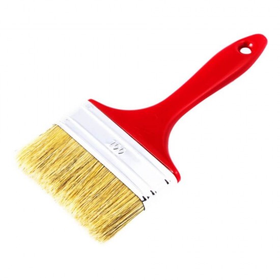 Pensula Plastic de Vopsit Sentosa, 100 mm, Rosie, Pensula Universala pentru Vopsit, Pensule pentru Lacuri si Vopsele, Sentosa Pensule Vopsea, Pensula Lata Vopsit, Pensule Late Vopsit, Pensula Mare Vopsit, Unelte Vopsit si Tencuit, Pensule Zugravit