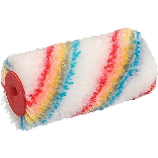 Rola de Poliacril pentru Vopsit, 100 mm, Multicolor, Unelte de Vopsit si Zugravit, Rola de Poliacril pentru Zugravit, Rola pentru Aplicarea Vopselei, Rola din Poliacril pentru Vopsirea Suprafetelor, Ustensile pentru Vopsit Suprafete