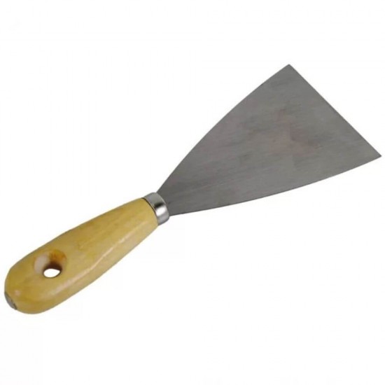 Spaclu cu Lama de Otel, 100 mm, Unelte de Zugravit, Spacluri, Spaclu pentru Razuit, Spacluri pentru Tencuit si Zugravit, Spaclu din Otel pentru Razuit si Tencuit, Unelte pentru Tencuit, Spaclu pentru Chituri, Ustensile pentru Zugravit si Tencuit