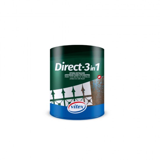 Vopsea Email Lucioasa Vitex Direct-1, 750 ml, Verde, Vopsea Email, Vopsea Lucioasa, Vopsea Suprafete, Vopsea Lucioasa pentru Suprafete, Vopsea Anticoraziva, Vopsea Anti-Rugina, Vopsea Metal, Vopsea pentru Metal, Vopsea Suprafete Ruginite