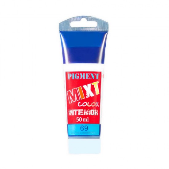 Pigment Color Interior, Mixt, 50 ml/Tub, Albastru 69, Pigmenti pentru Vopesea Lavabila, Amenajari Interioare, Pigmenti pentru Vopsea Mixt, Pigmenti pentru Vopsea Lavabila Interior, Pigment Lavabil, Pigment Colorat