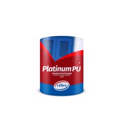 Baza de Colorare Vitex Platinum, 713 ml, Alb Satin, Email Poliuretanic Baza de Apa, Baza de Colorare Satin Suprafete din Lemn, Baze de Colorare Albe Satin pentru Usi si Dulapuri, Baza de Colorare pe Baza de Apa pentru Interior si Exterior