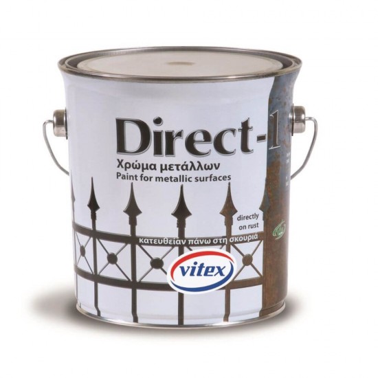 Vopsea Email Lucioasa Vitex Direct 3-1, 2.5 L, Verde, Cod 48, Vopsea Email Suprafete Tratate si Vopsite, Vopsele pentru Suprafete Ruginite, Vopsele Anticorozive Vitex Direct 3-1, Vopsele Lucioase pentru Suprafete de Metal