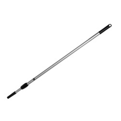 Coada Metalica Telescopica Filetata, 200 cm, Agatatoare de Plastic, Culoare Argintie, Coada Metalica pentru Matura, Coada Mop, Cozi din Metal, Cozi Telescopice, Cozi Mopuri si Maturi, Manere Telescopice pentru Matura si Mop, Maner Telescopic pentru Mop