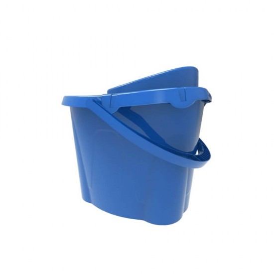 Galeata Mop cu Storcator, 13L, Polipropilena, Culoare Turcoaz, Galeti Ovale cu Storcator pentru Mop, Galeti Plastic cu Storcator, Galeti 13 Litri pentru Mop, Galeata pentru Curatenie, Galeata pentru Mop, Galeti cu Storcator, Galeata pentru Uz Casnic