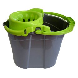 Galeata cu Storcator Misavan, 14 L, Gri cu Verde, Galeata Misavan, Galeata Gri cu Storcator Verde, Galeata de Menaj, Galeata Menaj, Galeata pentru Menaj, Galeata pentru Mop, Galeata Mop, Galeata de Mop, Galeata Spalat pe Jos