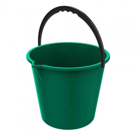 Galeata Rotunda STERK, 10L, Verde, Galeti Rotunde pentru Mop, Galeti Plastic Simple, Galeti 10 Litri pentru Curatenie Casa, Galeata pentru Mop, Galeti Rotunde pentru Mop, Galeti Rotunde 10 Litri, Galeata pentru Uz Casnic