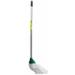 Mop Bumbac SCOTCH-BRITE, 25 cm, Coada 120 cm, Culoare Alba, Mopuri Scotch-Brite, Mop Bumbac Scotch-Brite, Mop Scotch-Brite, Mopuri din Bumbac, Mopuri pentru Curatenie, Mopuri de Bumbac, Accesorii Curatenie, Accesorii Menaj