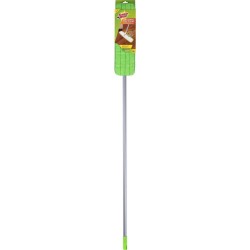 Mop Plat SCOTCH BRITE, Microfibra, Coada Metalica Rotatie 360, Culoare Verde, Mop Scotch-Brite, Mopuri Plate, Mopuri pentru Casa, Mop cu Coada Metalica, Mopuri din Microfibra, Accesorii Curatenie, Accesorii Menaj
