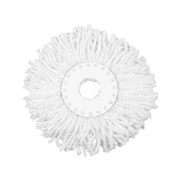 Rezerva Mop Rotativ din Microfibra OTI Vortex, Culoare Alba, Rezerva pentru Mopuri Rotative, Rezerve pentru Mop Rotativ, Accesorii Curatenie, Accesorii Menaj, Rezerve Articole Menaj