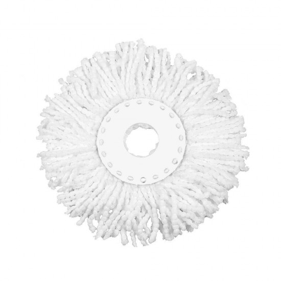 Rezerva Mop Rotativ din Microfibra OTI Vortex, Culoare Alba, Rezerva pentru Mopuri Rotative, Rezerve pentru Mop Rotativ, Accesorii Curatenie, Accesorii Menaj, Rezerve Articole Menaj
