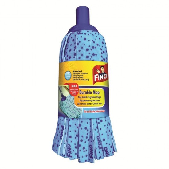 Rezerva Mop Menaj cu Benzi Fino, Albastru, Rezerva Mopuri Standard, Rezerva Mopuri Fino cu Benzi, Rezerve Mopuri pentru Interior, Fino Rezerva Mopuri cu Benzi pentru Interior, Rezerve Mopuri Curatenie Casa, Rezerva pentru Mop Curatenie