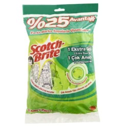 Set 2 Rezerve Mop Standard SCOTCH BRITE, Alb/Mov, Rezerve Mop, Rezerve Clasice pentru Mop, Rezerve din Bumbac pentru Mop, Rezerva pentru Mop Standard, Accesorii Curatenie, Accesorii Menaj