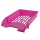 Suport Orizontal Documente ECADA, Material Plastic, Culoare Roz, Suport Documente, Tavita Documente, Suport Documente din Plastic, Suport Documente Birou, Organizator Documente, Organizator Reviste, Organizator Dosare