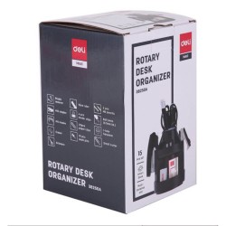 Suport Birou Echipat Deli, 5 Compartimente, 14 Accesorii, Plastic, Negru, Suport Birou, Suport Birou 5 Compartimente, Suport Birou Echipat 5 Compartimente, Suport Accesorii de Birou, Suport pentru Pixuri si Creioane, Suport Instrumente de Scris