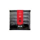Suport Birou DACO, 4 Sertare, Plastic, 33.8x26.5x25 cm, Negru, Suport pentru Accesorii din Plastic Accesorii Birou, Suport Hartii, Organizator Plastic, Suport Instrumente de Birou, Organizator de Birou cu 4 Sertare