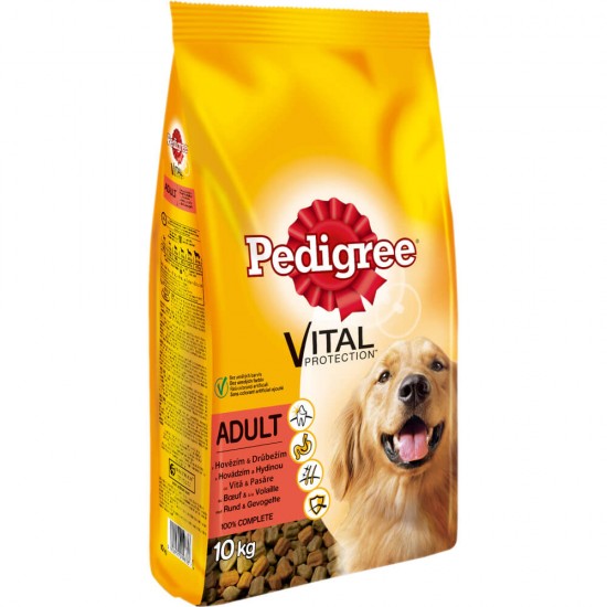 Hrana Uscata pentru Caini cu Vita si Pasare Pedigree, 10kg, Hrana Caini, Hrana Caini Pedigree, Mancare pentru Caini Pedigree, Hrana Caine, Hrana Caini, Hana pentru Caini, Hrana pentru Caine, Hrana Uscata pentru Caini