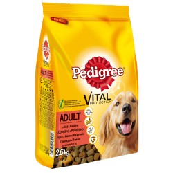 Hrana Uscata pentru Caini Adulti, Pedigree, Vita si Pasare, 2.6 kg, Hrana Animale Pedigree, Mancare Uscata Caini Pedigree, Pedigree Vita si Pasare, Pedigree 2.6 kg