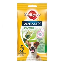 Sticks pentru Caini de Talie Mica, Pedigree, Dentastix Daily Fresh, 110 g, 7 buc, Sticksuri Pedigree Caini Talie Mica, Pedigree DentaStix Caine Talie Mica, Recompense Zilnice Caini