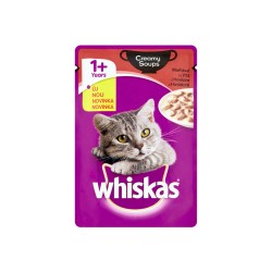 Plic Hrana Umeda pentru Pisici WHISKAS Casserole, Vita in Supa Cremoasa, 85 g, Hrana Pisici, Hrana Umeda Pisici, Hrana de Vita pentru Pisici, Hrana Umeda de Vita, Hrana pentru Pisici Whiskas, Plic Hrana pentru Pisici, Plic Macare Umeda pentru Feline