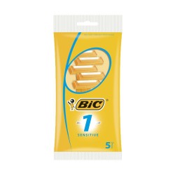 Set 5 Aparate de ras BIC Sensitive cu o lama, Lame de Barbierit, Lame pentru Ras, Lame BIC, Aparat de Ras, Aparat Barbierit
