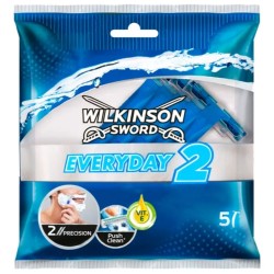 Set 5 Aparate de Ras Wilkinson Everyday 2, cu 2 Lame, Lame de Barbierit, Lame pentru Ras, Aparat pentru Ras, Aparat pentru Barbierit, Aparat Wilkinson pentru Ras, Bicuri pentru Barbierit, Biguri de Ras pentru Femei, Biguri pentru Femei