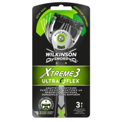 Set 3 Aparate de Ras Wilkinson Xtreme 3 Ultra Flex, cu 3 Lame, Lame de Barbierit, Lame pentru Ras, Aparat pentru Ras, Aparat pentru Barbierit, Aparat Wilkinson pentru Ras, Bicuri pentru Barbierit, Biguri de Ras pentru Femei, Biguri pentru Femei