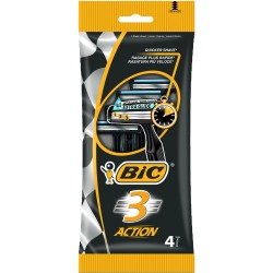 Set 4 Aparate de Ras BIC Action cu 3 Lame, Lame de Barbierit, Lame pentru Ras, BIC pentru Barbierit, BIC pentru Ras, Aparat pentru Ras, Aparat pentru Barbierit