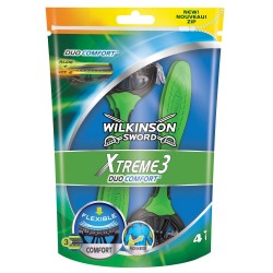 Aparat de Ras Wilkinson Xtreme 3 Duo Comfort, 4 Buc/Set, Wilkinson Xtreme 3 Barbati, Aparat de Ras pentru Barbati, Barbati Xtreme 3 Duo Comfort
