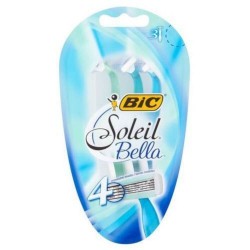 Set 3 Aparate de Ras BIC Soleil Bella cu 4 Lame, Lame Inoxidabile, Lame pentru Ras, Lame de Ras pentru Femei, Set Lame de Ras, Lame de Epilat Femei, Aparate de Ras pentru Femei cu 4 Lame, Aparate de Epilat pentru Femei cu 4 Lame