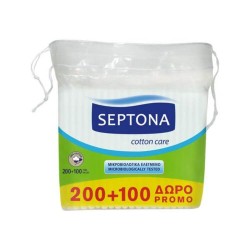 Betisoare Urechi Septona, Bumbac Natural, 300 Buc/Set, Culoare Alba, 200+100 Gratis, Betisoare pentru Urechi, Betisoare Igiena Urechi, Betisoare din Bumbac pentru Urechi, Betisoare Igienice