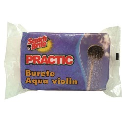 Burete de Corp Aqua Violin SCOTCH BRITE Practic, 9.5x7x3 cm, Culoare Albastra, Burete Super Absorbant, Burete de Corp, Burete de Baie, Burete de Dus, Burete Albastru Corp, Burete Corp Scotch-Brite