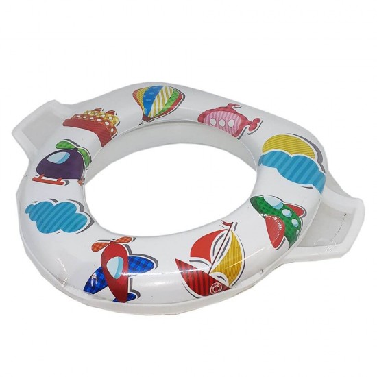 Capac WC pentru Copii, Plastic Alb, cu Modele, Capace WC cu Modele pentru Copii, Capace de WC pentru Copii, Capac cu Modele pentru WC, Capace WC pentru Copii