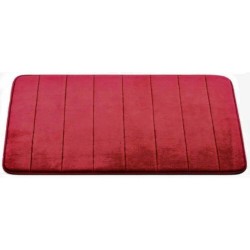 Covoras Baie OPTIM DEKO, 80x50 cm, Spuma Memorie, Visiniu, Covorase pentru Baie, Covoras pentru Baie, Covorase de Baie cu Spuma Memorie, Pres pentru Baie, Presuri de Baie cu Spuma Memorie, Covorase de Baie Antialunecare