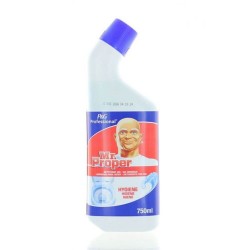 Dezinfectant pentru Toaleta Mr. Proper Hygiene, 750 ml, Parfum Fresh, Detartrant Lichid, Dezinfectant Lichid pentru Baie, Dezinfectant pentru WC, Solutii Dezinfectante pentru Baie, Solutie Curatare WC,  Domestos Universal, Domestos WC