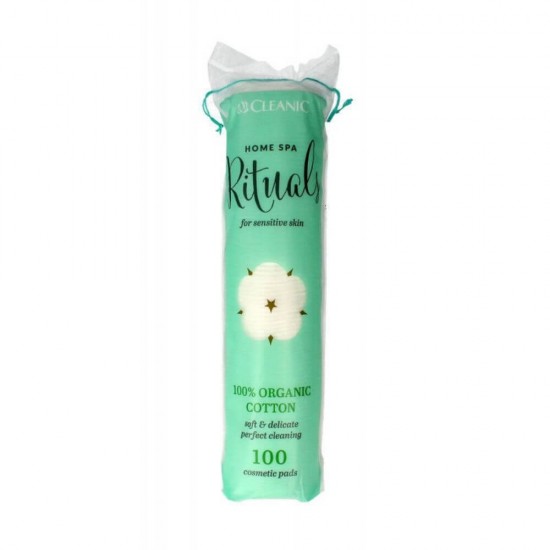Dischete Demachiante Home Spa Rituals CLEANIC, 100 Buc/Set, Dischete din Bumbac, Dischete Demachiante, Discuri Demachiante, Dischete Cosmetice, Dischete pentru Fata