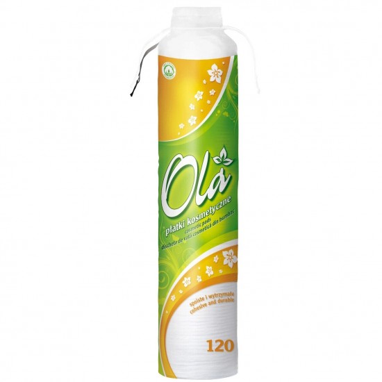 Dischete Demachiante Ola CLEANIC, Bumbac, 120 Buc/Set, Dischete Demachiante, Discuri Demachiante, Dischete Demachiante Cleanic Ola, Dischete Demachiante din Bumbac, Dischete Demachiante pentru Fata